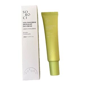 SOROCI Vita-Tangerine Spotlight Eye Cream 1.01 oz Brand NIB Green Tangerine